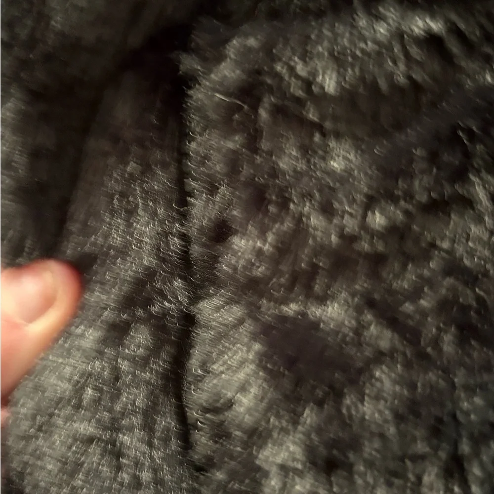 Ambiance Black Faux Fur Jacket - Picture 2 of 6